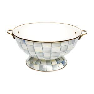 MACKENZIE-CHILDS Sterling Check Everything Bowl